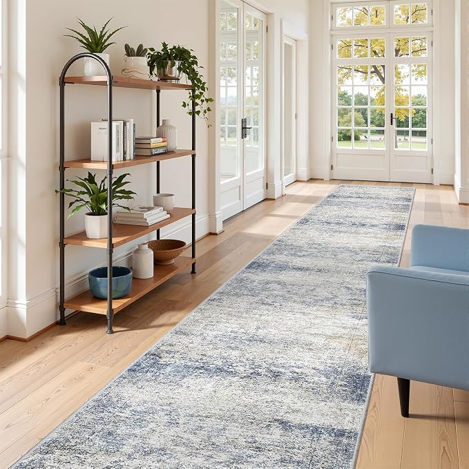 2'6 x 16' Runner Rug Non Slip, Washable Kitchen Rugs, Living Room, Extra Long - Image 4