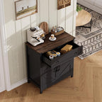 ChooChoo Kitchen Storage Cabinet, Coffee Bar Cabinet, Farmhouse Buffet Sideboard - Image 4