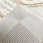 Fancy Homi 2 Packs Neutral Grey Samll Decorative Throw Pillow Covers 12x12 Inch - Image 4