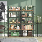 NUMENN 5 Tier Bookshelf, Modern Book Shelf - Image 2