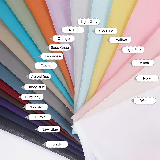 Light Green Sheer Curtains 72 Inches Long 2 Panels - Image 8