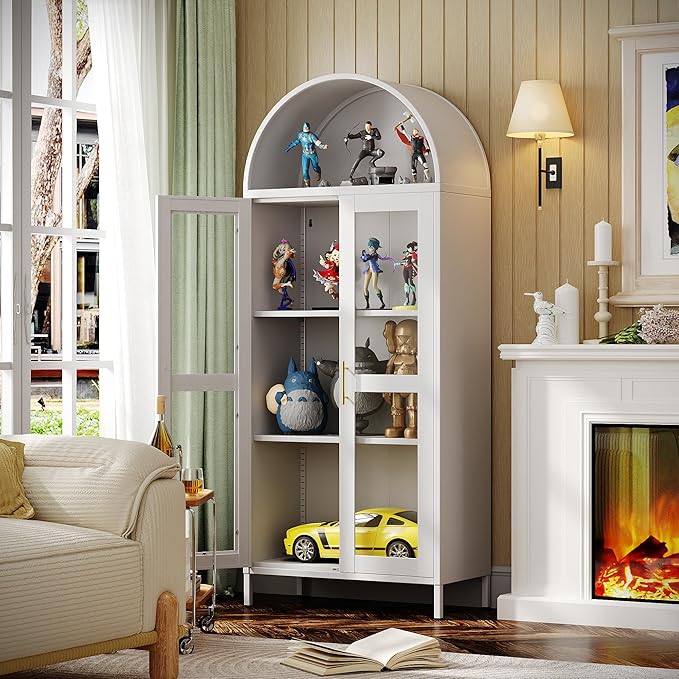VEXPOR 73" Tall Arched Display Cabinet by VEXPOR