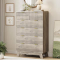 Xixini Fluted Dresser for Bedroom by Xixini