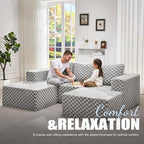 Hobestluk Modular Sectional Sofa Memory Foam Couch Oversized Sectional Sofa - Image 3