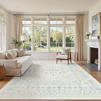 5x7 Area Rugs for Living Room, Large Washable Rug, Dining Room, Low Pile - Image 3