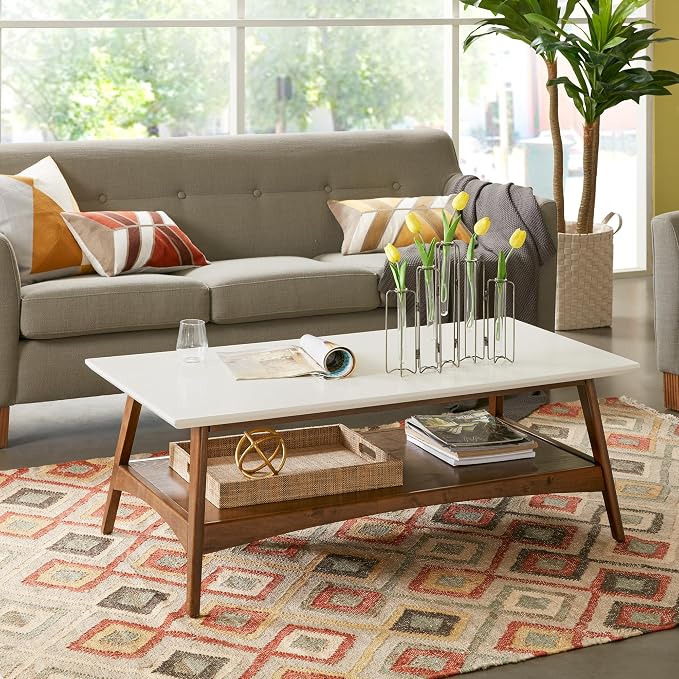 Madison Park Rectangular Wood Coffee Table - Image 2