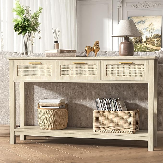 ELYKEN Rattan 51.2" Console Table by ELYKEN