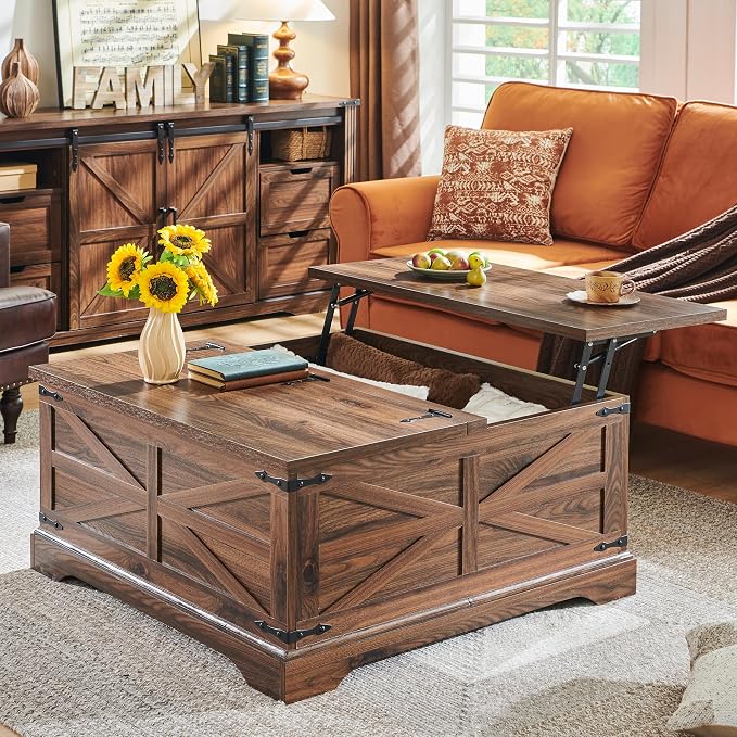 JXQTLINGMU 36" Lift Top Coffee Table by JXQLINGMUFurniture