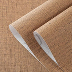 Brown Grasscloth Peel and Stick Wallpaper Textured Contact Paper Removable - Image 3