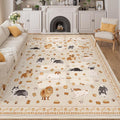 DUKINO 8x10 Area Rug, Washable Dog Rugs by DUKINO
