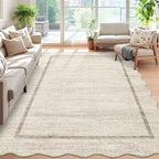 GarveeHome Scalloped Washable Rugs 5x7 Rug - Image 2