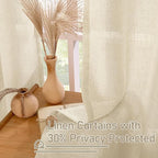 Sheer Linen Curtains 84 Inches Long - Image 6