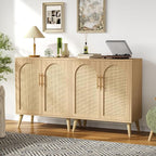 Set of 2 Rattan Buffet Cabinet - Image 7