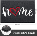 Black Door Mat Welcome Mats Outdoor Indoor Doormat - Image 3