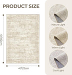 4x6 Area Rug for Entryway, Washable Kitchen Rug, Living Room, Dining Room - Image 2