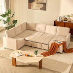 GOSUHI 107" Sleeper Sofa, Set of Modular Pieces by GOSUHI