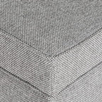 Adeco 17 Inch Square Linen Storage Ottoman - Image 5