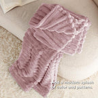 Bedsure Soft Pink Throw Blanket - Image 7