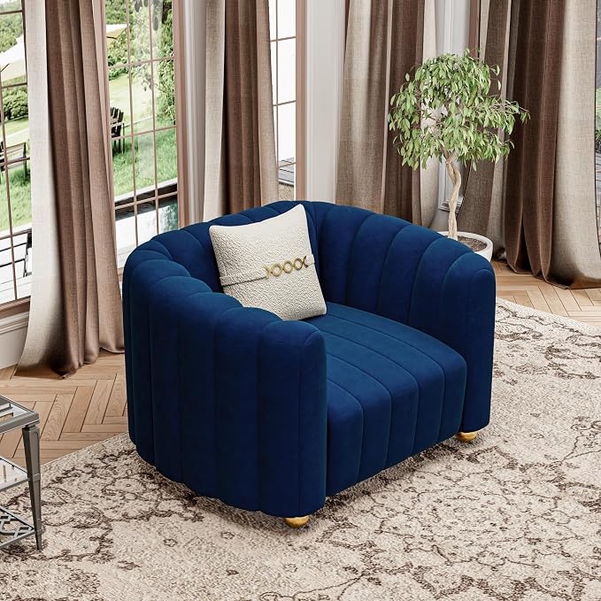 42" Velvet Sofa Chair for Living Room, Modern Single Sofa - Image 3