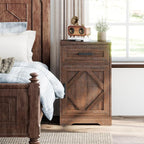 WAMPAT 32" H End Table for Living Room, Rustic Nightstand - Image 4