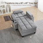 oaaktu Single Modern Comfy Upholstered Chaise Lounge Sofa Chair - Image 6