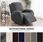 Genina Recliner Chair Cover, Stretch Reclining Chair Covers, Recliner Sofa - Image 4