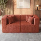 MONVANE 75" Loveseat Sofa, Comfy Chenille Cloud Couch - Image 6
