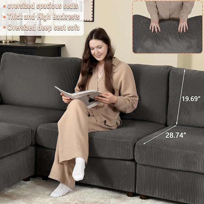 EASE MOOSE Oversized Modular Sectional Sofa - Image 8