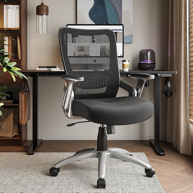 SUNNOW Office Chair, Ergonomic Computer Desk Chair, Sturdy Executive Task Chair - Image 2