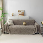 MYSKY HOME Couch Covers for 2 Cushion Couch Sofa, Chenille L Shape Sectional - Image 2