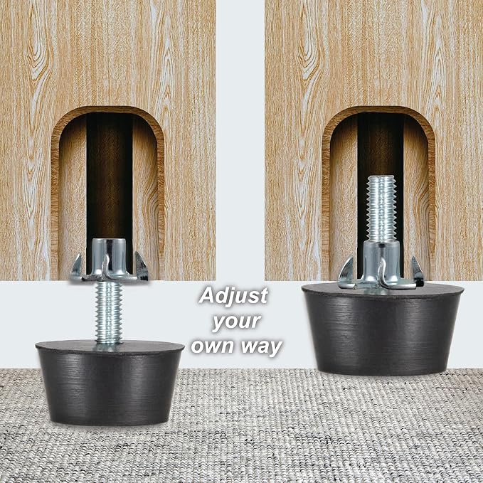 NEWBYTEK M6 Thread Furniture Feet Levelers, Floor Protection Feet Glides - Image 5