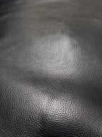 NAT Leathers | Black Pebbled Soft Faux Leather Fabric Material Sheet PU | 10 - Image 3