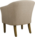 HomePop Barrel Shaped Accent Chair, Light Brown - Image 6