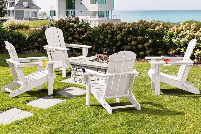 SERWALL Adirondack Chair with Cup Holders - Image 10