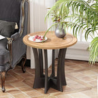 COZAYH Farmhouse Round End Table - Image 7