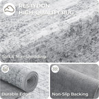 4x10 Runner Rug Non Slip, Washable Hallway Runner Rug, Nursery Room, Soft - Image 7