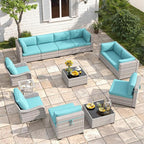 10-Seat Modern Patio Furniture Set by MASIONBACKYARDS