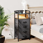Lazzanto Night Stand Bedside Table Bedroom - Image 2