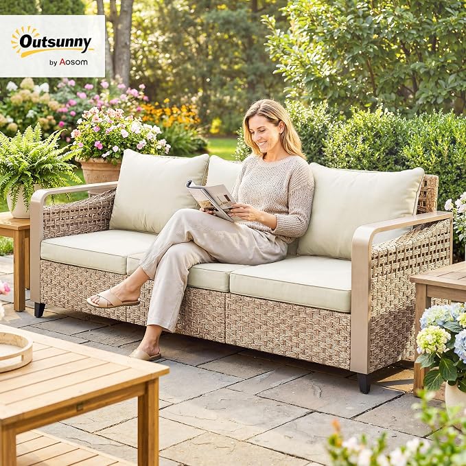 Outsunny Outdoor Patio Couch - Image 2