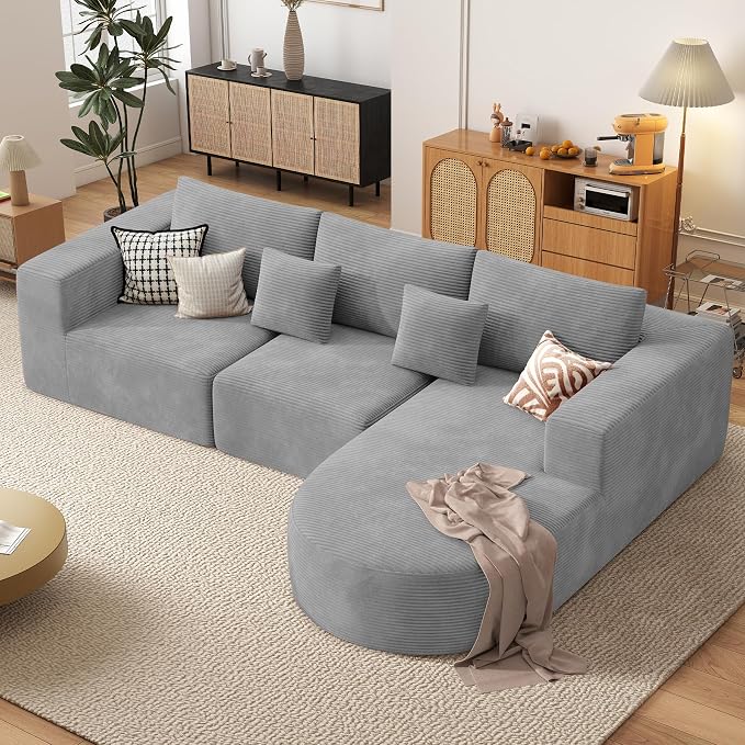 Boneless Couches for Living Room, Cloud Sectional Couch by Nebuaegis
