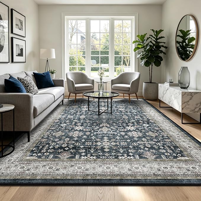 Area Rug 8x10 for Living Room Bedroom | Stain Resistant; Non Slip;Machine - Image 7