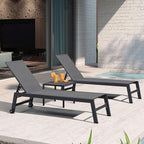 PURPLE LEAF Patio Chaise Lounge Set 4 Pieces Aluminum Outdoor Lounge Chairs - Image 4