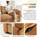 VANOMi Oversized 70.47'' Chaise Lounge Chair Indoor, Modern Upholstered Sofa Bed - Image 4