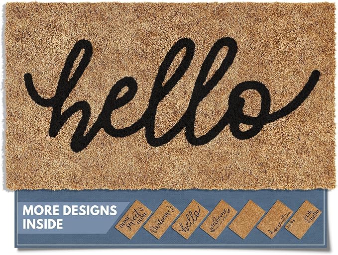 Barnyard Designs Front Door Welcome Mat | Printed Polyester Outdoor Rug by BarnyardDesigns
