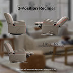 Harkawon Swivel Rocker Recliner Chair, Glider Rocker Recliner, Rocking Chair - Image 7