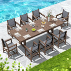 SERWALL 9 Piece Outdoor Dining Set - Image 9