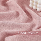RYB HOME Linen Semi Sheer Curtains - Image 4