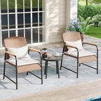 Jing's Villa 3-Piece Outdoor Bistro Set - Image 2
