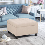 Christopher Knight Home Hedda Tufted Fabric Storage Ottoman - Image 2