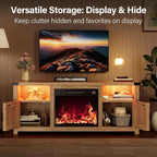 YESHOMY LED Fireplace TV Stand - Image 2